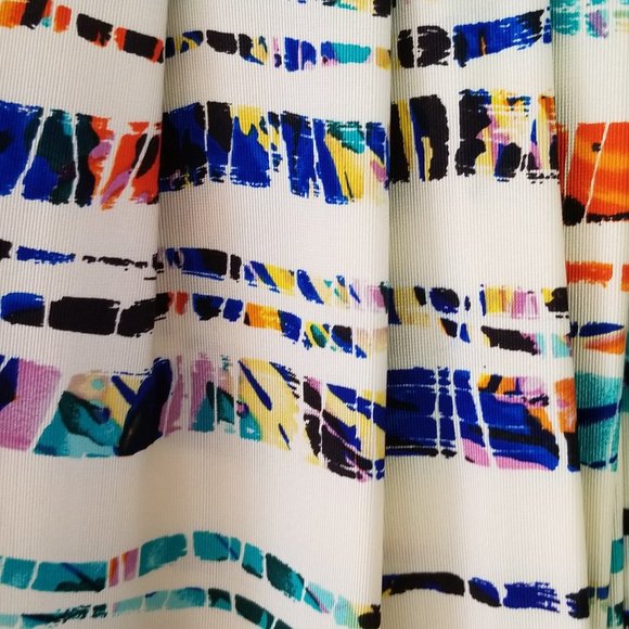 Rachel Roy Silk Multi-colored Pleated Skirt with Pockets in Size 8 - Picture 12 of 15